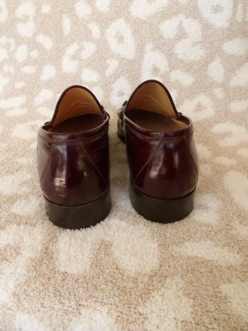 Vintage Gucci Mens Horsebit Loafers | Burgundy | Size UK 43 (US 10) - Picture 4 of 8